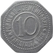 10 Pfennig - Karlstadt am Main Portland Cementfabrik obverse image