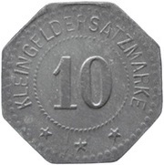 10 Pfennig - Karlstadt am Main Portland Cementfabrik, Germany,  reverse image