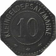 10 Pfennig - Karlstadt am Main Portland Cementfabrik, Germany,  reverse image