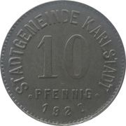 10 Pfennig - Karlstadt obverse image