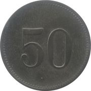 50 Pfennig - Karlstadt, Germany, 1917 reverse image