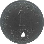 1 Pfennig - Kelheim a.D., Germany, 1918 reverse image