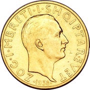 50 Franga Ari - Zog I 10th Anniversary of Reign obverse image