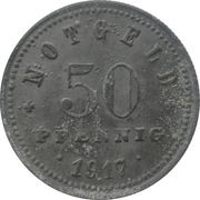 50 Pfennig - Kelheim a.D. Edge: Reeded, Germany, 1917 reverse image