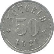 50 Pfennig - Kemnath, Germany, 1921 reverse image