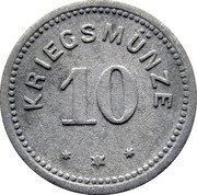 10 Pfennig - Kempten, Germany, 1917 reverse image