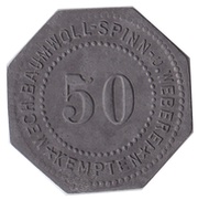 50 Pfennig - Kempten Mechanische Baumwollspinnerei obverse image
