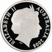 5 Dollars - Elizabeth II 4th Portrait - 30 Years of Territory Government - Silver Proof obverse image