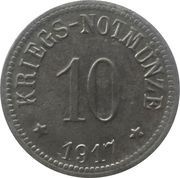 10 Pfennig - Kirchenlamitz, Germany, 1917 reverse image
