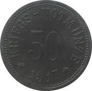 50 Pfennig - Kirchenlamitz, Germany, 1917 reverse image