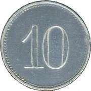 10 Pfennig - Kitzingen, Germany, 1917 reverse image