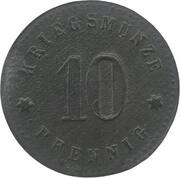 10 Pfennig - Kötzting, Germany,  reverse image
