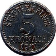 5 Pfennig - Kronach obverse image