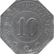 10 Pfennig - Kulmbach Spinnerei, Germany,  reverse image