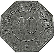 10 Pfennig - Kulmbach, Germany, 1917 reverse image