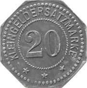 20 Pfennig - Kulmbach Spinnerei, Germany,  reverse image