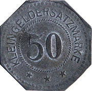 50 Pfennig - Kulmbach, Germany, 1917 reverse image