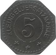 5 Pfennig - Landau, Germany, 1917 reverse image