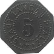 5 Pfennig - Landau obverse image