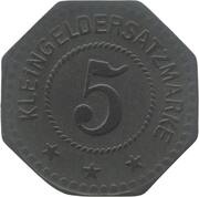 5 Pfennig - Landau, Germany, 1917 reverse image