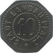 10 Pfennig - Landau obverse image