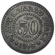 50 Pfennig - Landau obverse image