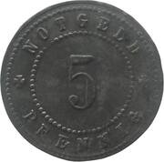 5 Pfennig - Landsberg am Lech, Germany, 1917 reverse image