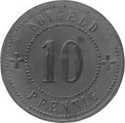 10 Pfennig - Landsberg am Lech, Germany, 1917 reverse image