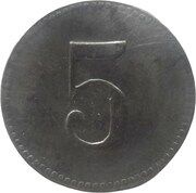 5 Pfennig - Lauingen, Germany, 1918 reverse image
