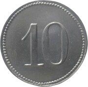 10 Pfennig - Lauingen, Germany, 1918 reverse image