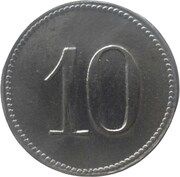 10 Pfennig - Lauingen, Germany, 1919 reverse image