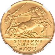 100 Franga Ari Zog obverse image