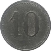 10 Pfennig - Leipheim, Germany,  reverse image