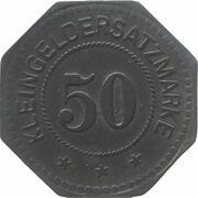 50 Pfennig - Lenggries, Germany, 1917 reverse image