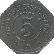 5 Pfennig - Lichtenfels, Germany,  reverse image