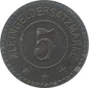 5 Pfennig - Lichtenfels, Germany,  reverse image