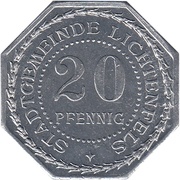 20 Pfennig - Lichtenfels Das Rathaus obverse image