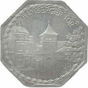 20 Pfennig - Lichtenfels Bamberger Tor, Germany, 1921 reverse image