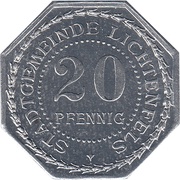 20 Pfennig - Lichtenfels Fachschule f. Korbflechterei obverse image