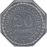20 Pfennig - Lichtenfels Oberer Stadtturm obverse image