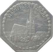 20 Pfennig - Lichtenfels Stadtpfarrkirche, Germany, 1921 reverse image