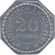 20 Pfennig - Lichtenfels Vierzehnheiligen obverse image