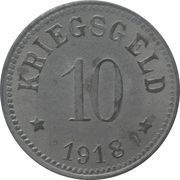 10 Pfennig - Lohr am Main, Germany, 1918 reverse image