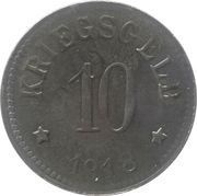 10 Pfennig - Lohr am Main, Germany, 1918 reverse image