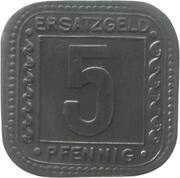 5 Pfennig - Ludwigshafen am Rhein BASF, Germany, 1918 reverse image