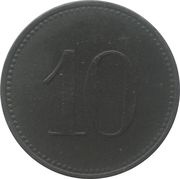 10 Pfennig - Marktredwitz, Germany, 1917 reverse image