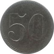 50 Pfennig - Marktredwitz, Germany,  reverse image