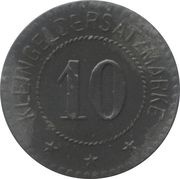 10 Pfennig - Marktschorgast, Germany,  reverse image