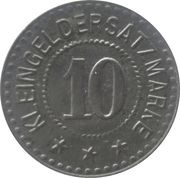 10 Pfennig - Marktschorgast, Germany, 1917 reverse image