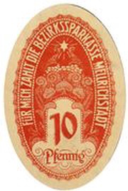 10 Pfennig Bezirkssparkasse obverse image